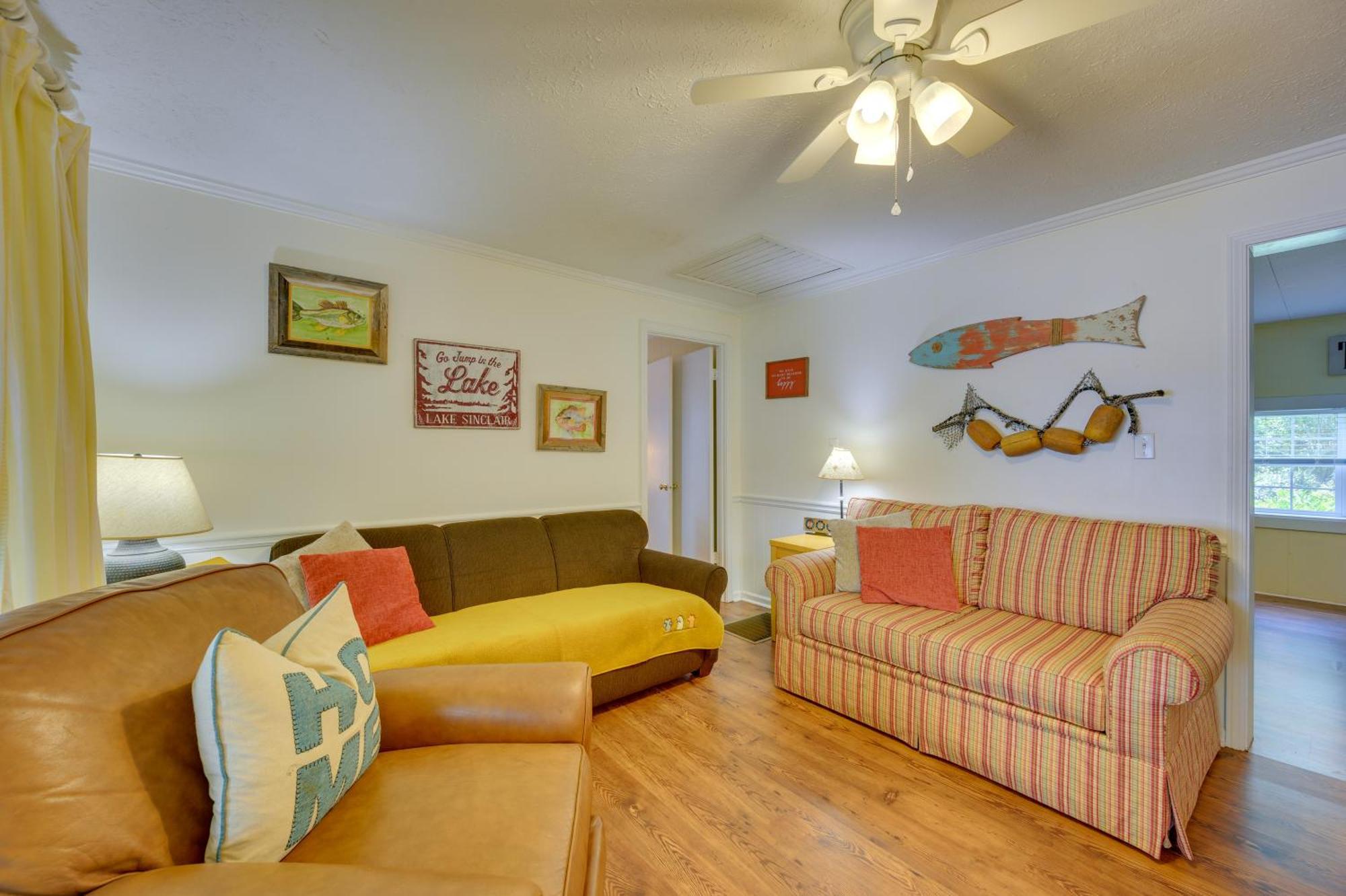 Lake Sinclair Crooked Creek Cottage With Fire Pit! Eatonton エクステリア 写真